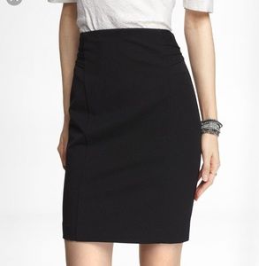 3 for $25 High Waist Pintucked Pencil Black Skirt